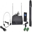 vidaXL Ontvanger met 1 draadloze microfoon en 1 draadloze koptelefoon VHF
