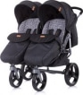 Duo Kinderwagen 0+ new borns Chipolino Twix zwart onyx