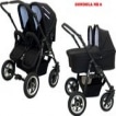 Freestyle twins duowagen 2 in 1 black