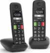 Gigaset E290E - Duo Senioren DECT telefoon - Zwart