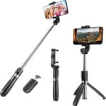 3 in 1 Selfie Stick Tripod - Zwart - Smartphone Vlog Tripod