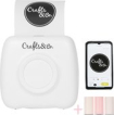 Crafts&Co® Mini Pocket Printer - Incl. 3 Rollen - Foto's, Labels, Stickers en Lijstjes Printen zonder Inkt - Thermische Mini Printer met App - Bluetooth - Draadloos - Scrapbooking en Hobbyprojecten