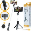 Studio ME - 3 in 1 Selfie Stick Tripod - Selfiestick Universeel - Foto en Video - Bluetooth Afstandsbediening - Telefoonhouder - Telefoon statief