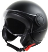 VINZ Vini Scooter Helm / Snorscooter helm / Snorfiets helm /Geschikt voor Helmplicht Blauw Kenteken / ECE 22.06 goedgekeurde Jethelm - Mat Zwart