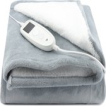 Elektrische deken - Dé musthave voor de koude dagen - Elektrische bovendeken - XL formaat (180x130 cm) - 26 warmtestanden - Automatisch uitschakelen tussen 1-12 uur - Energiezuinig - XL snoer (3 meter) - Wasbaar - Merk: Rockerz Home - Kleur: Grijs