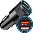 Autolader USB - Auto oplader USB - USB autolader 2 poorten - Auto lader - Sigarettenaansteker USB oplader auto - Snellader