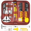 Happy Goods - Professionele 154 delige horloge reparatie set - Ø tot 55mm - Premium kwaliteit - Gereedschapsset - Toolkit van RVS incl. 108 pinnen - schroevendraaierset - horlogebandje - Horloges voor mannen - Dames - VerjaardagsCadeau