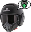 Shark Street Drak helm mat zwart antraciet M - Special Edition met gratis extra zwart groen mondstuk