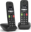 Gigaset E290 - draadloze IP-telefoon - voor senioren om verbinding te maken met uw basisstation of router - met zeer grote knoppen - extra luide functie - compatibel met gehoorapparaat - zwart