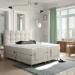 Electrische boxspring Dubai beige 180x200