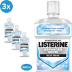 LISTERINE Advanced White Milde Smaak, mondspoeling, verwijdert sterke verkleuring voor wittere tanden in slechts 1 week,6 x 500 ml