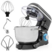 KitchenBrothers Keukenmachine - 1400W - Keukenrobot - 6L RVS Mengkom - Zwart