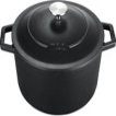 MOA Gietijzeren Braadpan - Inhoud 5,7 liter - 26CM - Rond - Alle warmtebronnen - Ook voor inductie - Gewicht 5,8 kg - Zwart - C26B