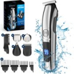 Beeperfect® 6 in 1 Baardtrimmer Voor Mannen - Trimmer - Bodygroomer - Neus en Oor Trimmer - IPX6 Waterdicht - 6 Opzetstukken