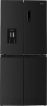 Wiggo WR-MD18DX - Amerikaanse Koelkast - No Frost - Water Dispenser - Met Display - Super Freeze - 419 Liter - Zwart - RVS