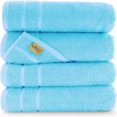 Satize Comfort Handdoeken 70x140 cm - Set van 2 - Badhanddoeken hotelkwaliteit - 100% katoen - Blauw
