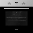 Inventum IOH6070RK - Hetelucht inbouw oven - Zwart/RVS - 65 liter