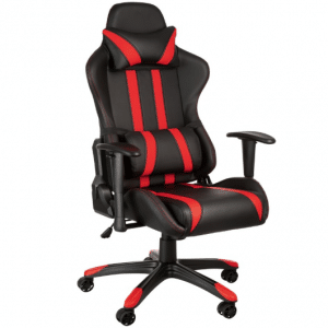 Tectake - Gaming chair - bureaustoel Premium racing style zwart rood